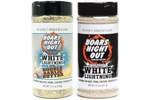 Boars Night Out White Lightning Combo - White Lightning (14.5 oz) / White Lightening Double Garlic (12.2 oz)