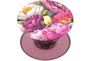 ​​​​PopSockets Phone Grip with Expanding Kickstand, Adhesive Grip - Peony Bloom