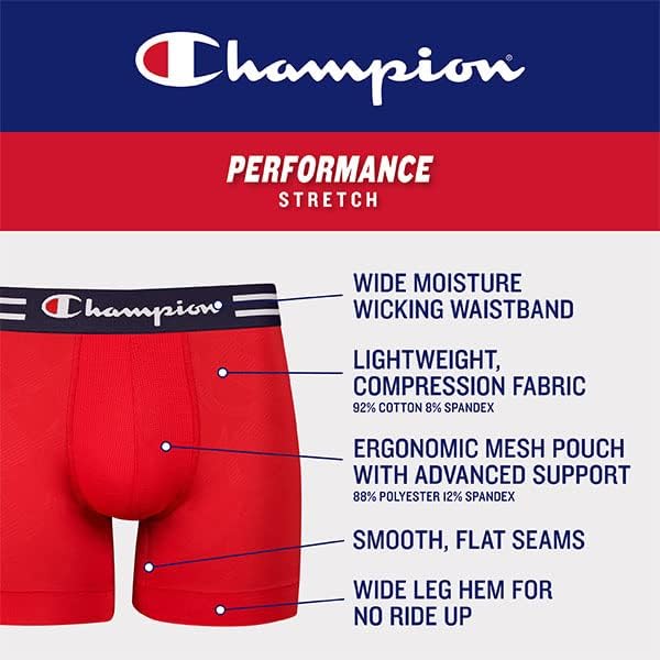 Lot de 3 Boxers pour Homme, Jambe Longue - Noir - Lot de 3, L