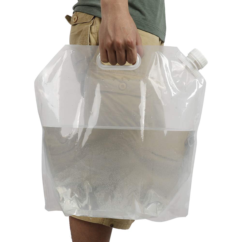 10L Folding Water Bag, Collapsible Water Container Bucket Storage Lifting Bag for Outdoor Camping Hiking