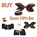 16 Heavy-Duty Felt Furniture Pads 2” 1/4” Thick X-Protector! Round Felt Pads for Furniture Feet - The Best Felt Floor Protectors for Furniture to Prevent Scratches. Protect Your Hard Floor! (Brown)