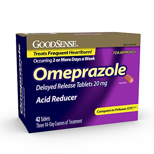 GoodSense Omeprazole Delayed Release Acid Reducer Tablets 20 mg, 42 Count