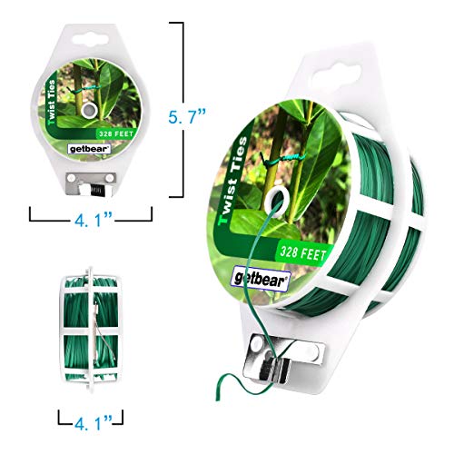 Garden Plant Twist Tie Reel, Reusable Plastic Ties, MultiUse Sturdy