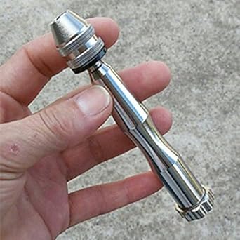 Generic Aluminium Alloy Hand Drill Jewelers Manual Hole Drilling Reamer Hand Twist Drill Clamp Electronics Crafts Jewelry Watch Making