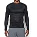 Under Armour Men's ColdGear Sublimated Mock Shirt, Black, Medium