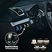 MICTUNING 5pin BIGFOOT Rocker Switch ON-OFF LED Light 20A 12V Green