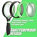 Dicfeos Shatterproof 3.5X Magnifying Glass for Reading and Hobbies, 75mm Non-Scratch Glass Lens, Thickened Rubbery Frame, 4.3oz Lightweight
