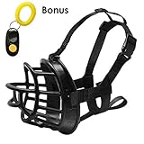 Dog Muzzle,Soft Basket Muzzles for Dog, Best to Prevent Biting, Chewing and Barking, Allows Drinking and Panting, Used with Collar (Size2 (Snout 7- 8.5