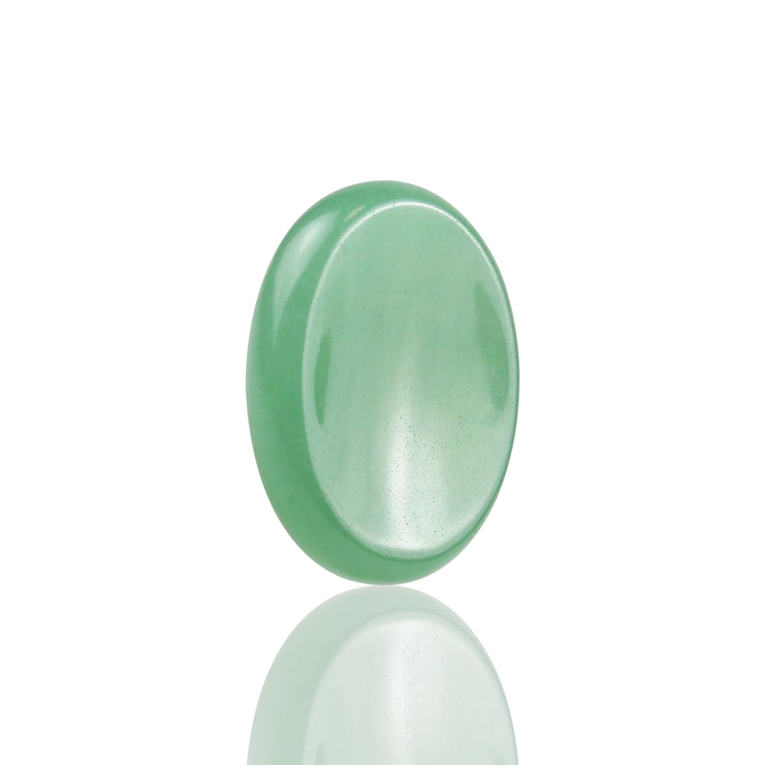 Nvzi Worry Stones Green Aventurine Crystal for Kids, Chakra Crystals and Healing Stones, Oval Palm Stone, Thumb Stone, Crystals for Beginners, Spiritual Gifts for Women, Meditation Accessories (1PCS)