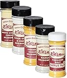 Amish Country Popcorn -5 Pack Old Fashioned Popcorn Seasoning Variety Gift Set (Buttersalt, Cheddar Cheese, White Cheddar, Sour Cream And Onion, & Ranch) - With Recipe Guide