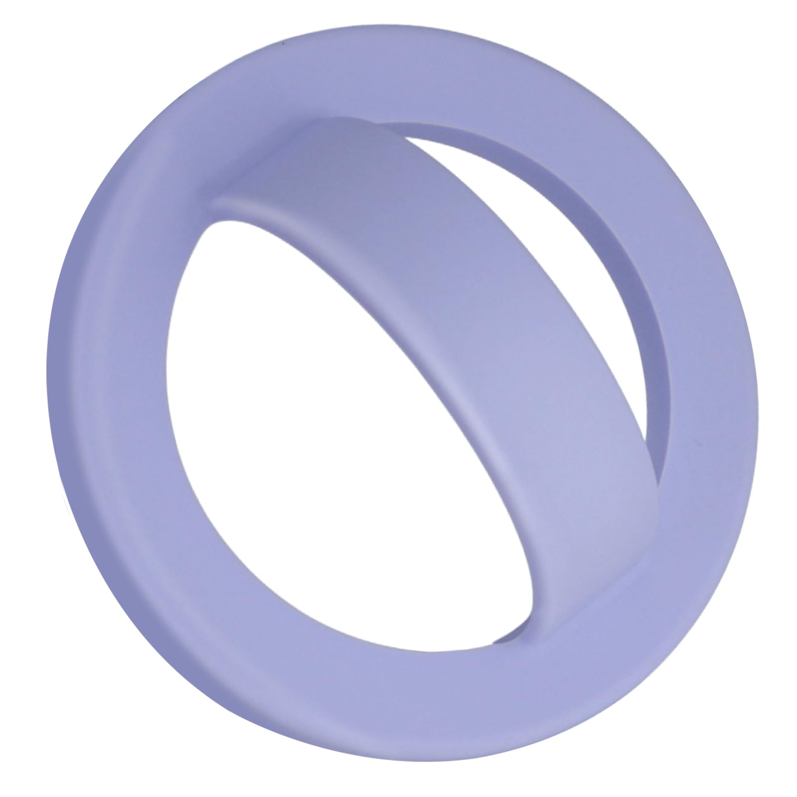 Photo 1 of Magnetic Silicone Ring Grip Phone Holder, Rotating Finger Loop Ring Grip Holder, Soft and Portable, Strong Magnetic Attraction, Compatible with Magsafe Phone Case (Lilac)