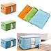 Acmer 3 PCS Bamboo charcoal quilt bag，Bamboo charcoal quilt cover，Bamboo charcoal clothes bag，Bamboo charcoal quilt storage，Bamboo charcoal quilt zipper，Transparent Window Bamboo Charcoal.