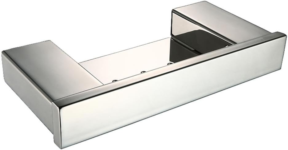 YANXH Modern Wall Mounted Square 304 Stainless Steel Soap Rack Plate Soap Dish Bathroom Hardware for Bathroom