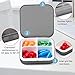 Pill Case Compartment Portable Pill Organizer Divided Vitamin Box Medicine Holder for Daily and Travel Use-4 Compartment