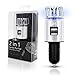 Car Air Purifier w/Dual USB Charger (2-in-1) Vehicle Ionizer and Cabin Filter | Portable Purification System | Removes Odors, Allergens, Smoke | Powers Mobile Devices