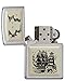 Zippo Scrimshaw Emblem Pocket Lighter, High Polish Chrome