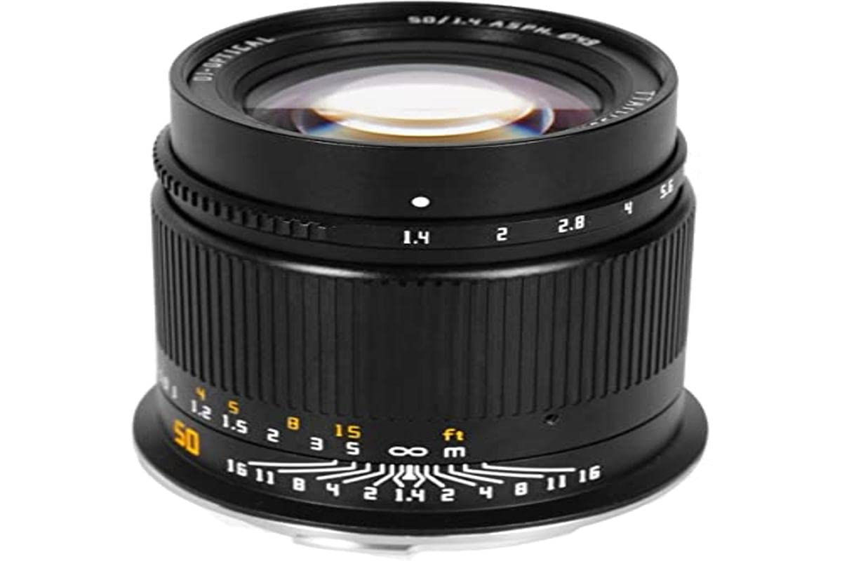 TT Artisan 50 mm F1.4 ASPH Full Format Lens Connection Canon R Mount for Mirrorless Full-Format Cameras