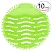 Urinal Screen & Deodorizer (10-pack) by Modern Industrial - Fits Most Top Urinal Brands at Restaurants, Offices, Schools, etc. (Light Green Kiwi)