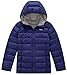 Wantdo Girl's Lightweight Puffer Down Winter Jacket Hooded Packable Windbreaker