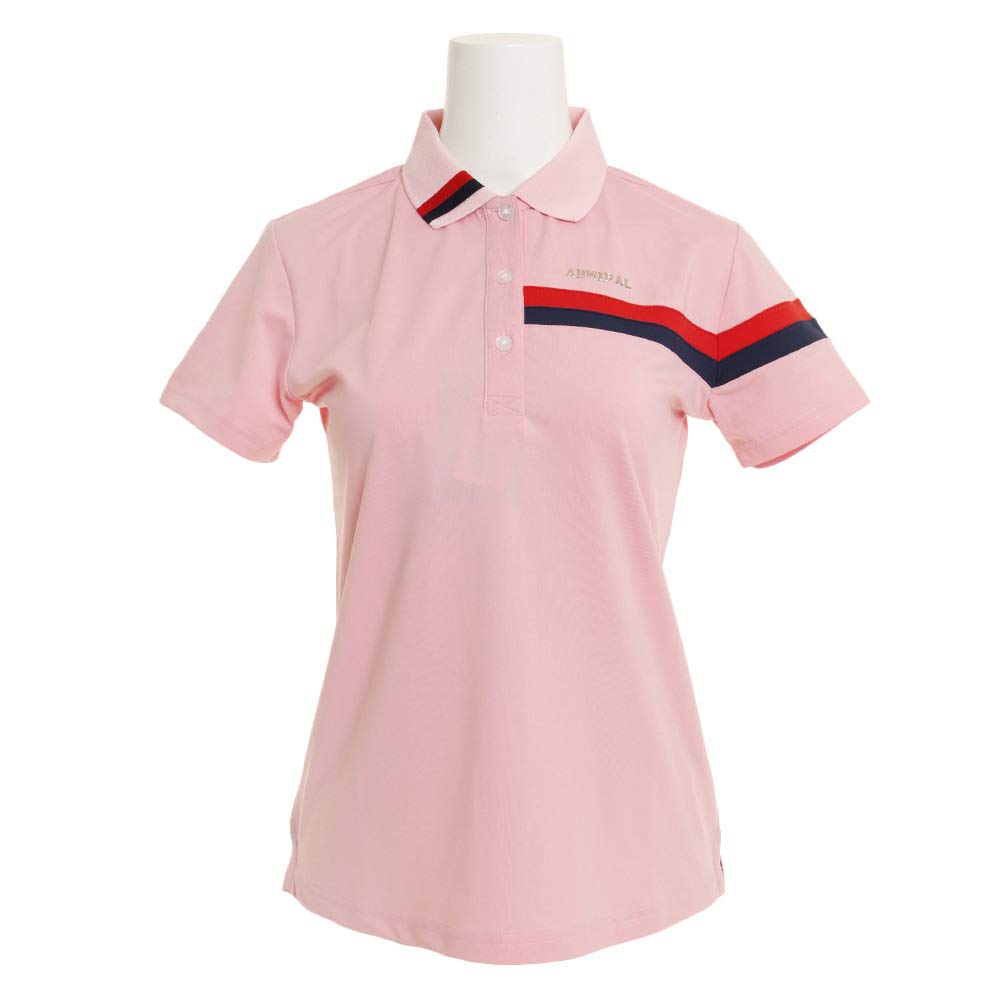 配送員設置 B07pqj1zl3 48 ピンク Ll レディス 半袖ポロシャツ ストレッチトリコロール襟 半袖シャツポロシャツ Admiral アドミラル コートジャケット Www Eps Com Do
