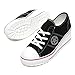 EpicStep Women's Casual Canvas Shoes Mid Heels Lace Up Fashion Sneakers