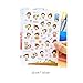 12 Sheets Cute Cartoon Lovely Girls Scrapbooking Diary, Lovely Girls Diary Book Sticker, Album Phone Sticker Adhesive