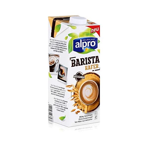 Alpro Barista Hafer 1L - Biologischer Haferdrink - Aufschäumbar - Milder Geschmack - Von Natur aus laktosefrei (3er Pack… – Bild 3