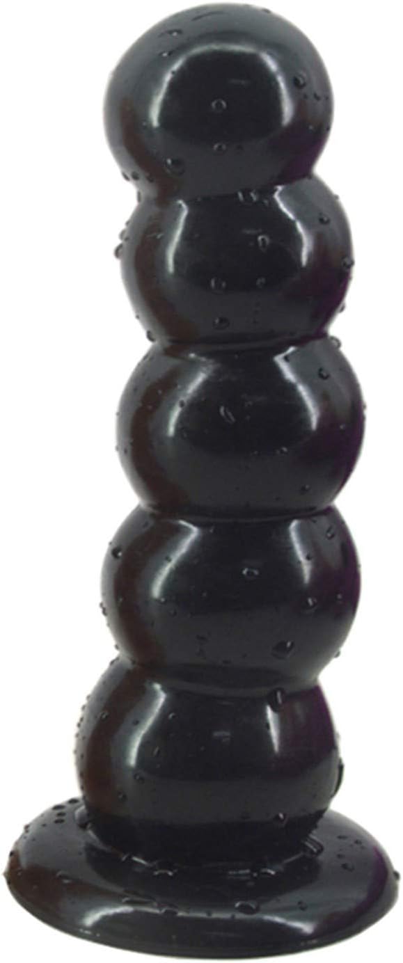Latex Bed Bead Toy Five Balls Series No Strong Suction Cup Huge Funny Toy Man,Black