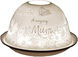 Cello Amazing Mum Tealight Dome Porcelain 3D Projection Gift view 1