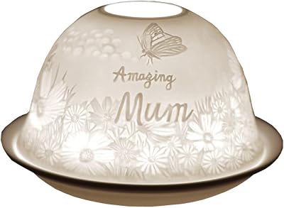 Cello Amazing Mum Tealight Dome Porcelain 3D Projection Gift