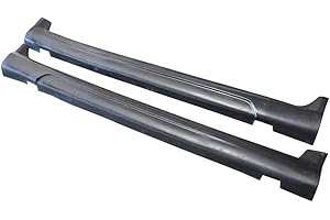 FREEMOTOR802 Compatible With 2003-2007 Scion XB Wagon Side Skirts, K Style Unpainted Black PU Rocker Panels