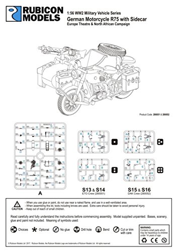 German Motorcycle R75 with Sidecar (ETO) (1:56th scale / 28mm)