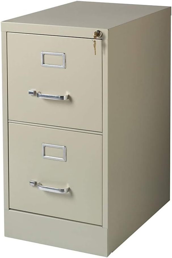 Amazon Com Realspace 22 D 2 Drawer Vertical File Cabinet Putty Office Products