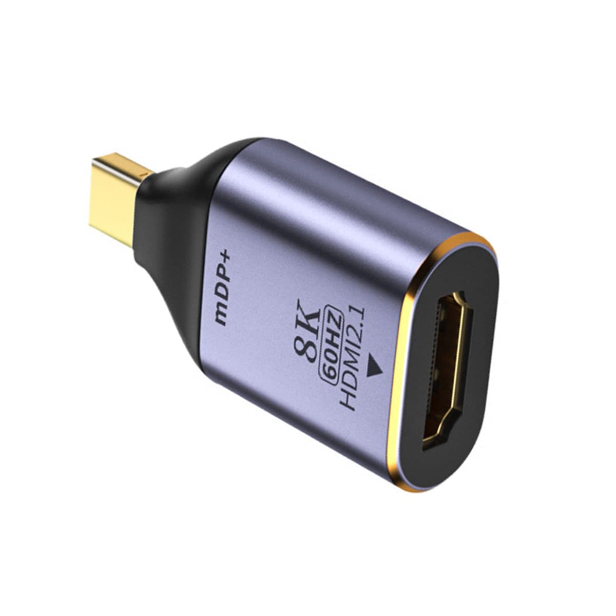 NFHK Mini DisplayPort 1.4 Source to HDMI 2.0 Display 8K 60hz UHD 4K Mini-DP to HDMI Male Monitor Adapter Connector