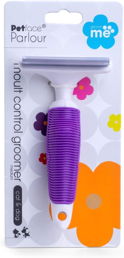 Petface Moult Control Groomer for Dogs/Cats, Medium
