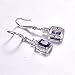 Merthus Womens 925 Sterling Silver Created Mystic Rainbow Topaz Dangle Earrings