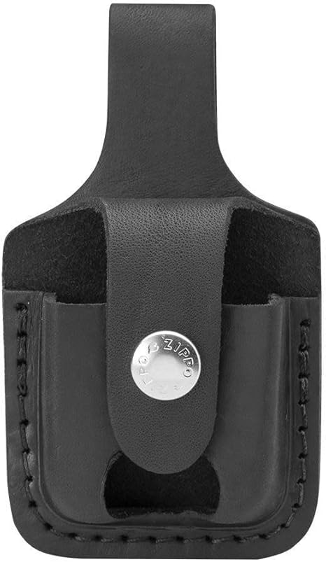 Zippo Pouch Black Bolsa de Cuero, Piel, 3.5x1x5.5 cm: Amazon.es: Deportes y aire libre