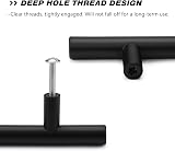 LONTAN 20 Pack Black Kitchen Handles 128mm Cupboard Pulls 7.5" 12mm view 3