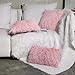 OJIA Deluxe Home Decorative Super Soft Plush Mongolian Faux Fur Throw Pillow Cover Cushion Case (12 x 20 Inch, Blush Pink)