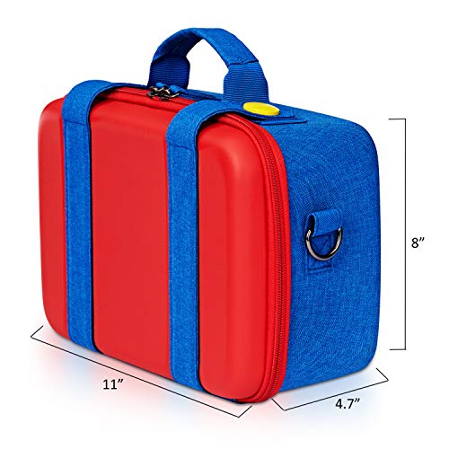 Funlab Travel Carrying Case Compatible With Nintendo Switch System,Cute and Deluxe,Protective Hard Shell Carry Bag for Nintendo Switch Console & Accessories