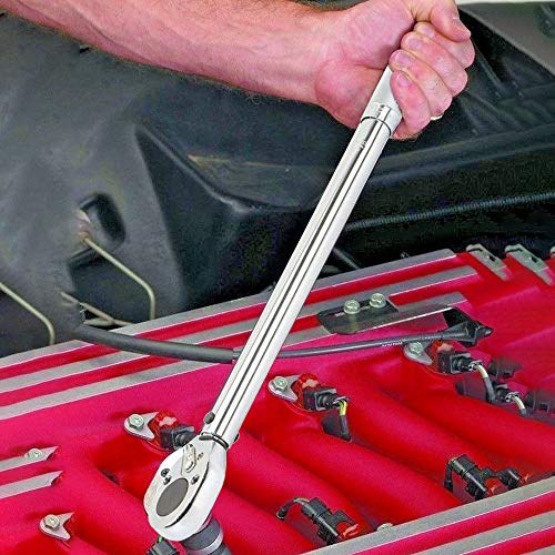 VICCKI 1/2 Inch Preset Adjustable Type Ratcheting Torque Wrench Tool