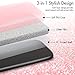 Silverback Compatible for LG V30 / LG V30 Plus Case, Girls Bling Glitter Sparkle Cute Phone Case with 360 Rotating Ring Stand, Soft TPU Outer Cover + Hard PC Inner Shell Skin -Rose Gold