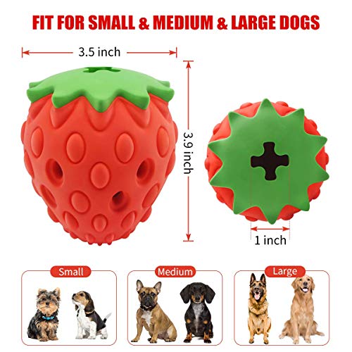 Strawberry Dog Enrichment Toys, Treat Dispensing Dog Toys, Dog Treat