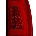 AKKON - For 97-03 Ford F150 99-07 F250 F350 Super Duty Red Clear LED Tube Tail Lights Lamps Pair Left and Right