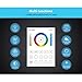 Mi-Light B8 2.4G Wall Mount Panel Remote Controller 8 Zones RGB+CCT Touch Controller Fit for LS2 or 6W/12W RGB+CCT LED Celling Lamp, GU10/MR16 RGBCCT Bulbs