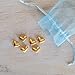 DANFORTH - Vilmain Golden Heart Pocket Charms/Tokens, Pewter, Made in USA, Gift Bag (Pack of 6)