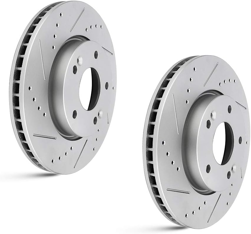 BRAKEUS Brake Rotors Kits Fit for 20102013 Kia Forte,2010