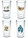 Tervis 16 Ounces Double Wall Tumblers, Beach Collection, Set of 4