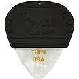 Fender Mojo Grip Guitar Picks 351 Shape, Guitar Accessories, Celluloid, White Moto, Thin, 3-Pack