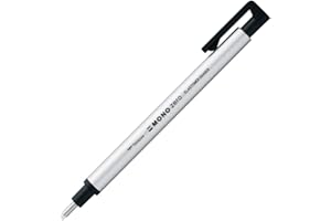 Tombow Holder Eraser, Mono Zero Round Shapre Silver (EH-KUR04)